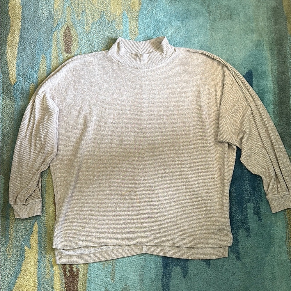 Cozy Beige Knit Sweater